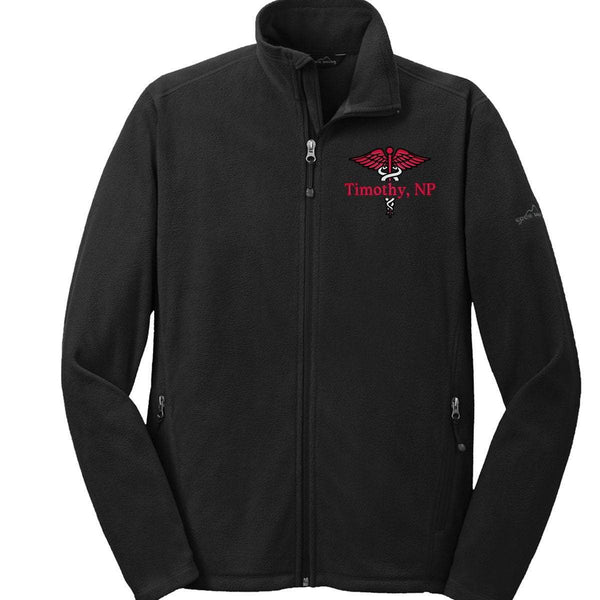 Eddie Bauer jacket Black / XS EB224 Eddie Bauer® Mens/Unisex Full-Zip Microfleece Jacket