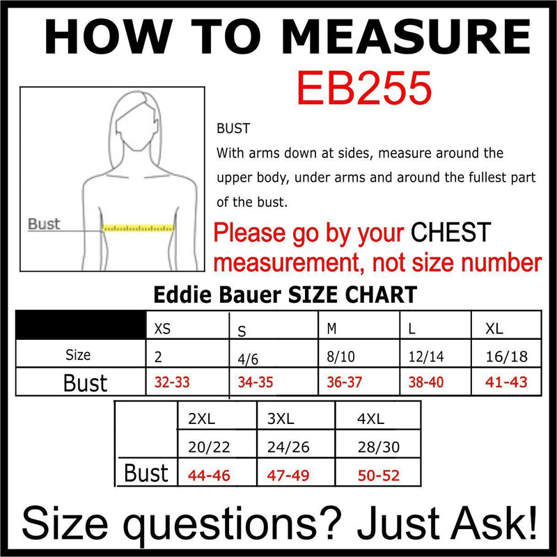 Eddie Bauer jacket Black / XS EB225 Eddie Bauer® Ladies Full-Zip Microfleece Jacket