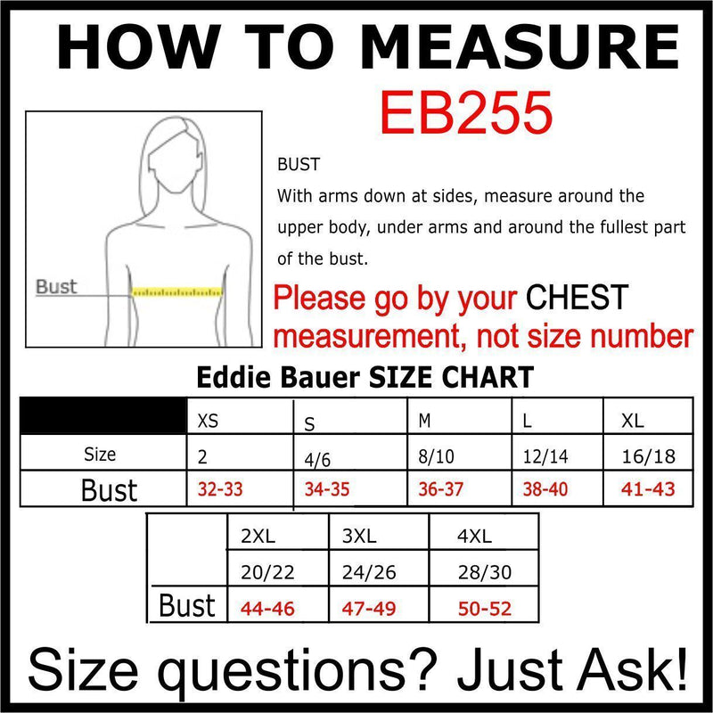 Eddie Bauer jacket Black / XS EB225 Eddie Bauer® Ladies Full-Zip Microfleece Jacket