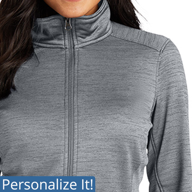 Ladies Digi Stripe Personalized Nurse Full Zip