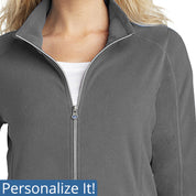 Ladies Microfleece Jacket Lightweight Jacket