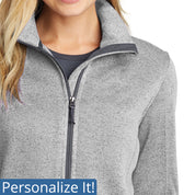 Port Authority® Ladies Sweater Fleece Full Zip
