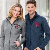 Ladies Digi Stripe Personalized Nurse Full Zip