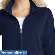 Ladies Microfleece Jacket Lightweight Jacket
