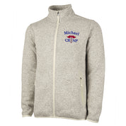 Charles River Mens Heathered Sweater Nurse Full Zip