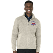 Charles River Mens Heathered Sweater Nurse Full Zip