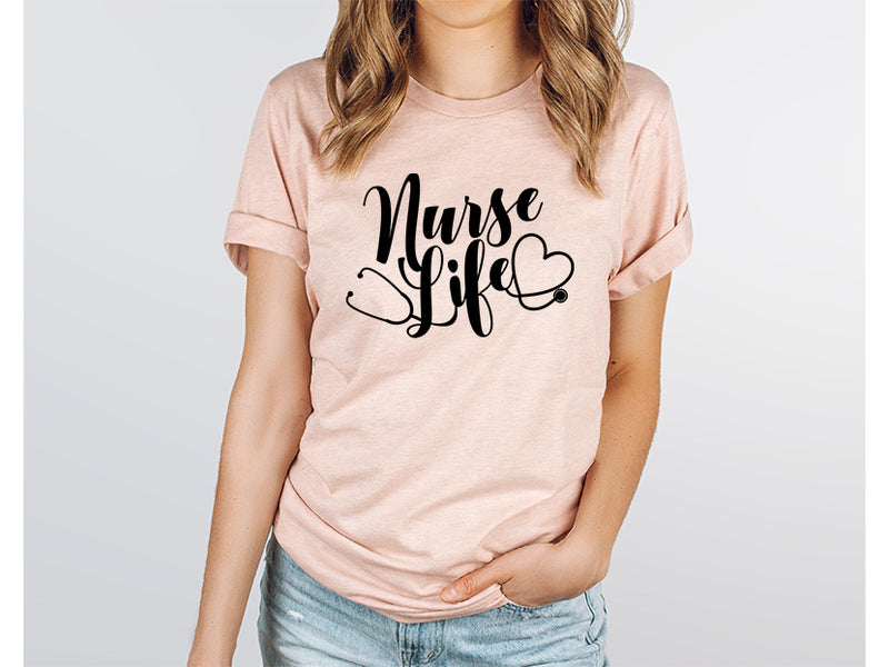 Adult Bella Canvas Tee | Nurse Life T-shirt