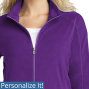 Ladies Microfleece Jacket Lightweight Jacket