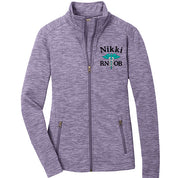 Ladies Digi Stripe Personalized Nurse Full Zip