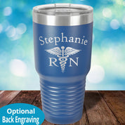 Nurse Caduceus laser etched tumbler