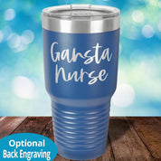 Personalized Laser Etched Tumbler | Gansta Nurse