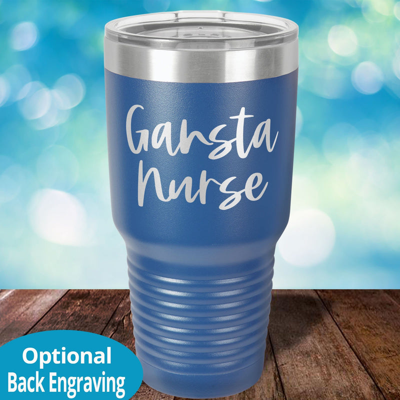 Personalized Laser Etched Tumbler | Gansta Nurse