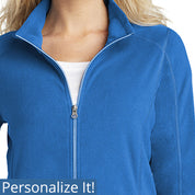 Ladies Microfleece Jacket Lightweight Jacket