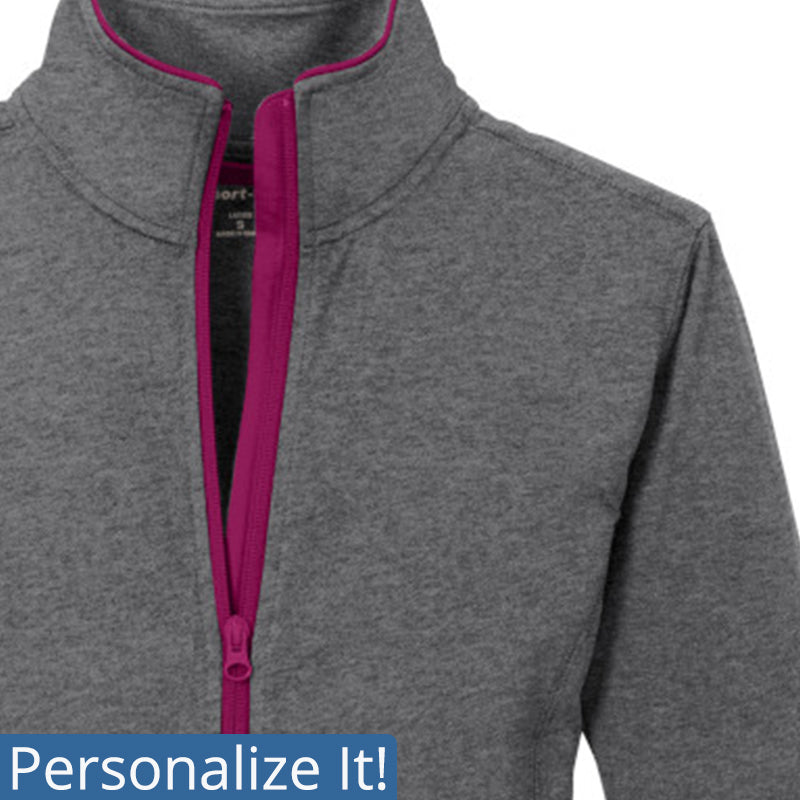 Ladies Sport-Wick® Stretch Contrast Full-Zip