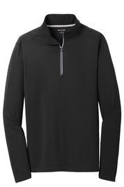 Sport-Tek 1/4 Zips BLACK / SMALL ST860 | Sport-Tek® Unisex Sport-Wick® Textured 1/4-Zip Pullover