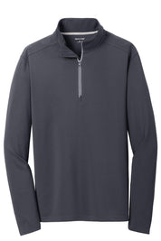 Sport-Tek 1/4 Zips GREY / SMALL ST860 | Sport-Tek® Unisex Sport-Wick® Textured 1/4-Zip Pullover