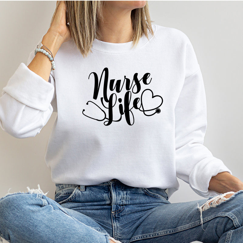 Crew Neck Sweatshirt | Nurse Life | MacAttackGear