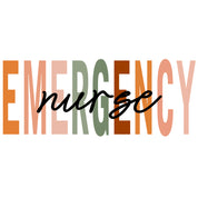 Adult Bella Canvas Tee | Multi Color Emergency Nurse