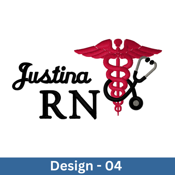Specialty Design | Stetho-Caduceus | Design 04