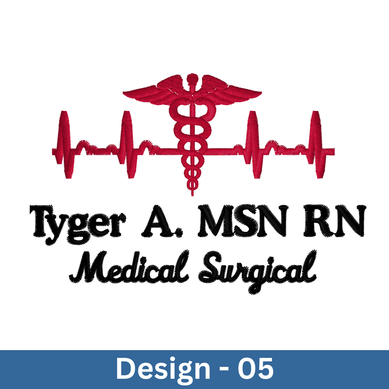 Specialty Design | EKG-Caduceus | Design 05