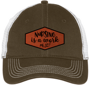 Nursing is a Work of Heart Trucker Cap