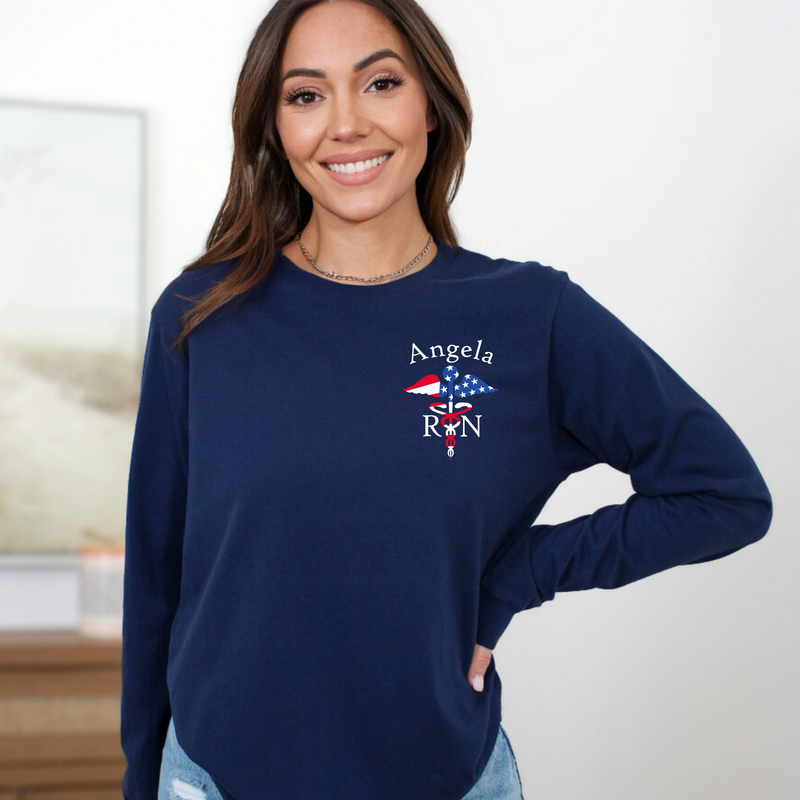 Flag Caduceus Bundle | Full zip Sweatshirt - Long-Sleeve Tee- Short Sleeve Tee