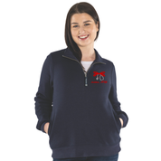 Women's Crosswind 1/4 Zip Sweatshirt  | Bow Embroidery
