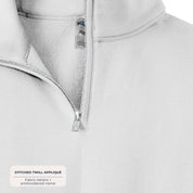 Custom Floral Appliqué Credentials Quarter Zip with Name