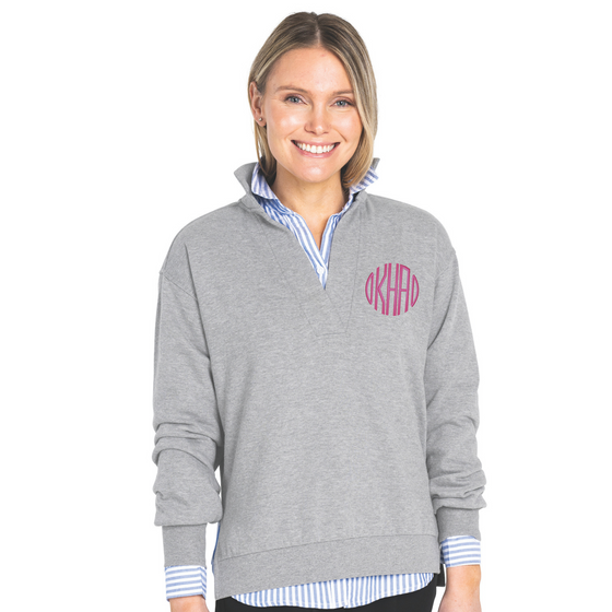 Charles River Monogrammed Women's Coastal Sweatshirt