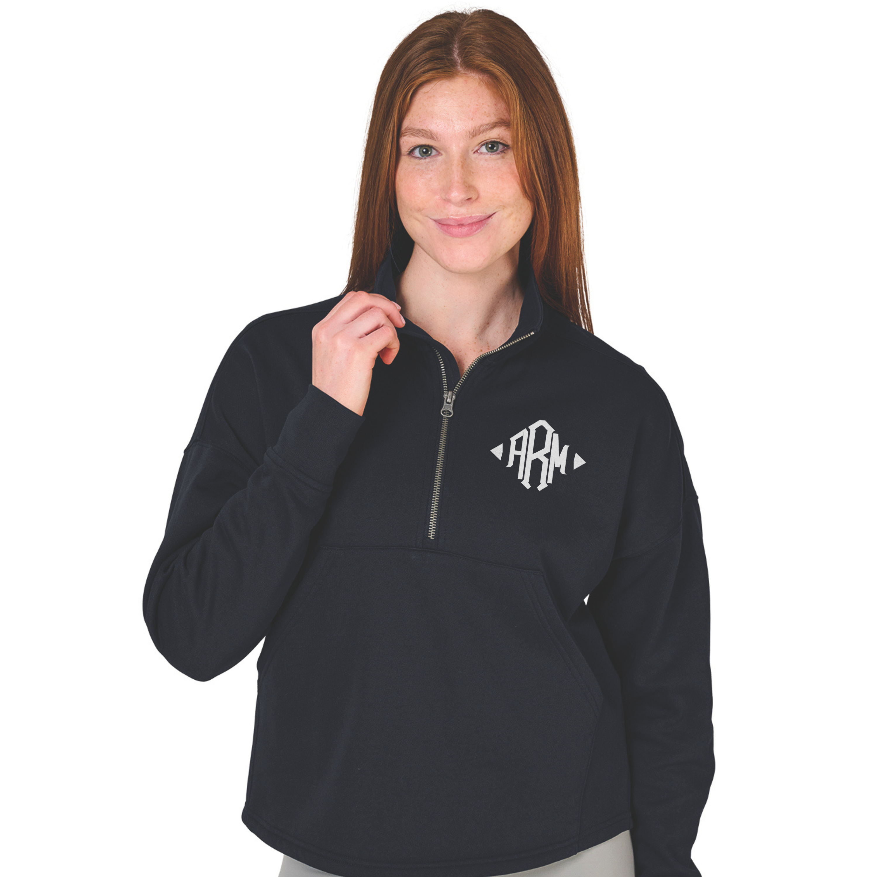 Monogrammed Women's Willow Half Zip Sweatshirt MacAttackGear