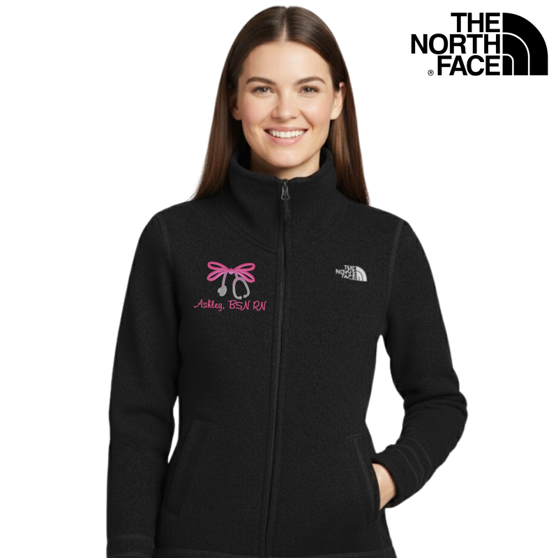 The North Face® Ladies Sweater Fleece Full Zip | Bow Embroidery