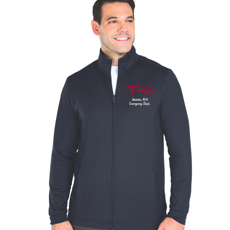 Charles River Men's Nu Fitness Jacket | Custom Embroidered