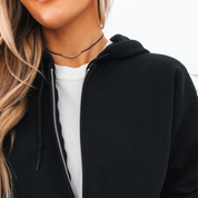 Brooke District Unisex Full Zip Sweatshirt with Bow Embroidery