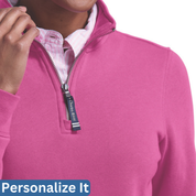 Women's Crosswind 1/4 Zip Sweatshirt  | Bow Embroidery