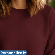 Personalized Crew Neck Sweatshirt with Healthcare Embroidery