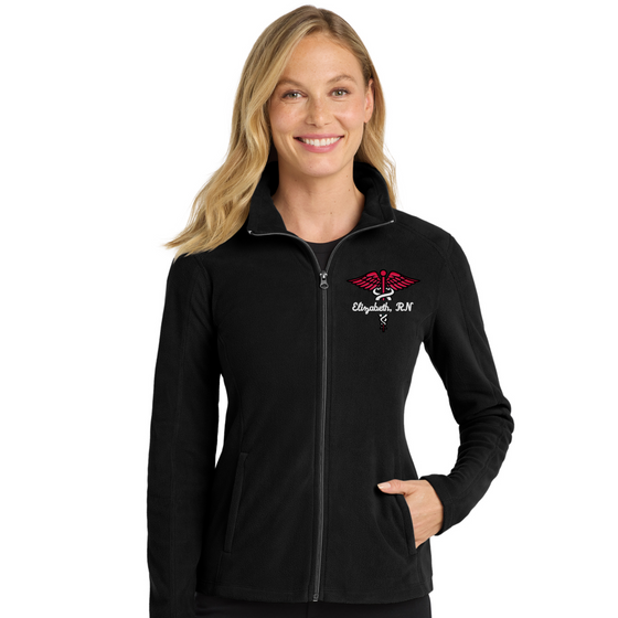OVERSTOCK | Ladies Microfleece Jacket Lightweight Jacket