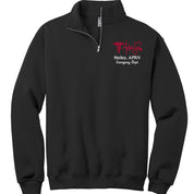 995M | Personalized 1/4 zip Healthcare Provider Sweatshirt - Unisex Sizing