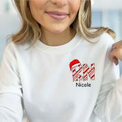 Personalized Sweatshirt | Candy Cane RN