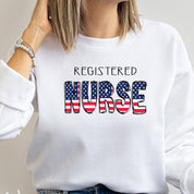 Crewneck Sweatshirt | Flag Registered Nurse