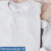 1800 | Personalized Crew Neck Sweatshirt with Tall Certifications - Unisex Sizing