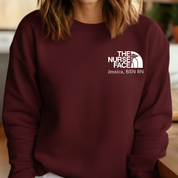 The Nurse Face Crew Neck Sweatshirt