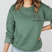 Personalized Crew Neck Sweatshirt | Xmas Lights