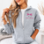Brooke District Unisex Full Zip Sweatshirt with Bow Embroidery