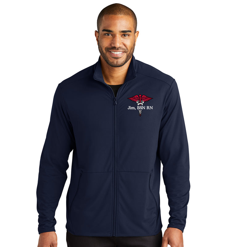 Port Authority® Men's Accord Stretch Healthcare Full-Zip