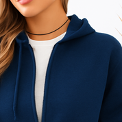 Brooke District Unisex Full Zip Sweatshirt with Bow Embroidery