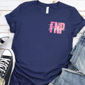 Personalized Adult Bella Canvas Tee | Blue or Pink Certifications
