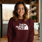 The Nurse Face Crewneck Sweatshirt | Full Front