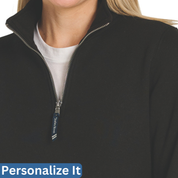 Women's Crosswind 1/4 Zip Sweatshirt  | Bow Embroidery