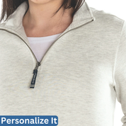 Women's Crosswind 1/4 Zip Sweatshirt  | Bow Embroidery