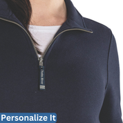 Women's Crosswind 1/4 Zip Sweatshirt  | Bow Embroidery